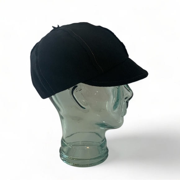 Shred Alert VTG Black Wool Snow Boarding Cadet Cap Hat - Picture 3 of 13